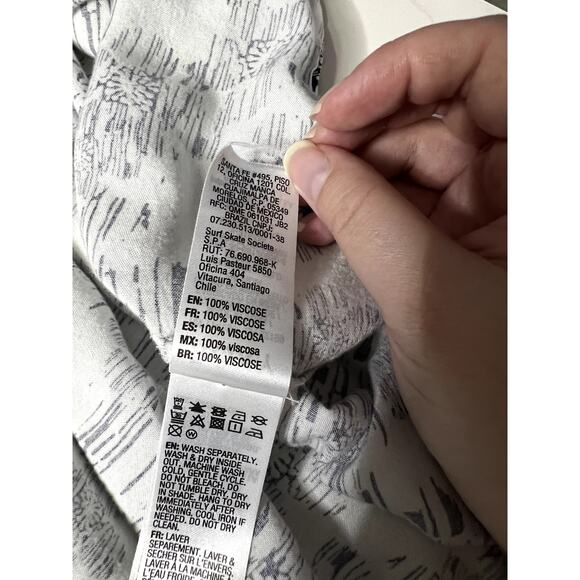 Roxy Wrap Dress Women's Size Large Floral Hawaiian Sundress Preppy Detail Sleeve - Picture 11 of 13